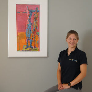 Anna-Lena Spiegel in der Physiotherapie Hof Gröne in Fissau